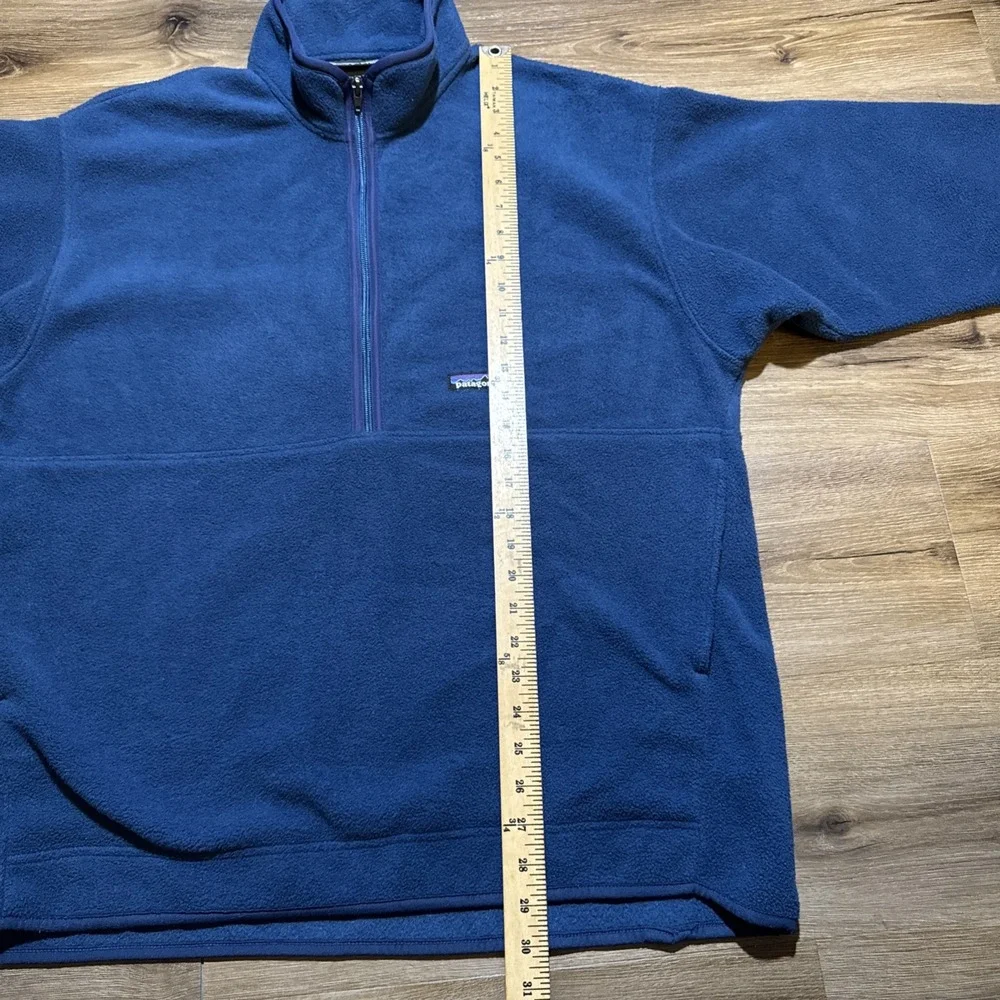 Vintage Patagonia Synchilla Men's Size XL 1/2 Zip Marsupial Fleece Blue‎ 2004